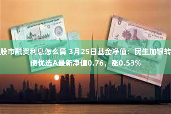 股市融资利息怎么算 3月25日基金净值：民生加银转债优选A最新净值0.76，涨0.53%